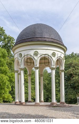 Monopteros Temple At Neroberg In The German City Of Wiesbaden, Hesse, Germany