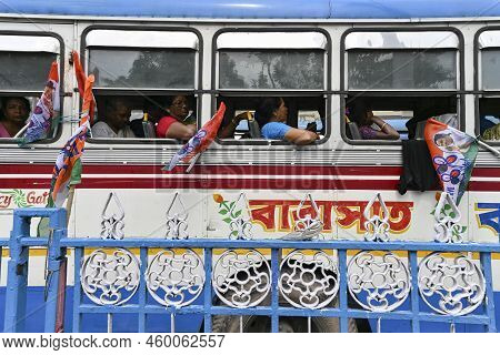 Kolkata, West Bengal, India - 21st July 2022 : All India Trinamool Congress Party, Aitc Or Tmc, At E