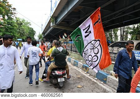 Kolkata, West Bengal, India - 21st July 2022 : All India Trinamool Congress Party, Aitc Or Tmc, At E