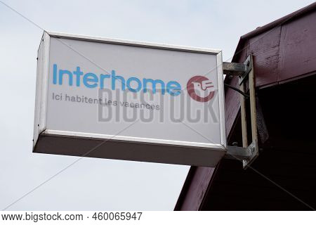 Bordeaux , Aquitaine  France - 08 15 2022 : Interhome Sign Text And Brand Logo Front Facade Office T