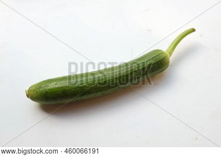 Top View And Close Up  Fresh Sponge Gourd (luffa Aegyptiaca) Is Family Plant Cucurbitaceae Is Vegeta