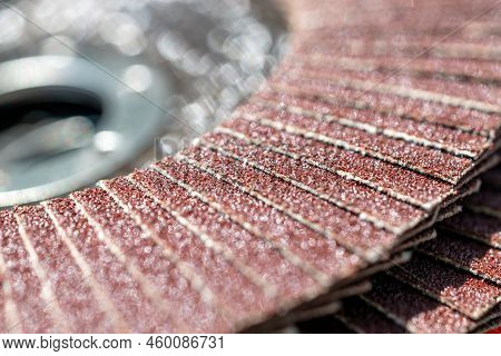 Grinding Discs For Angle Grinders, Macro Photography Of A Grinding Disc