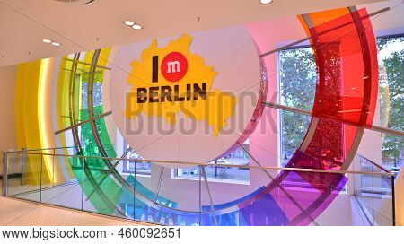 Berlin, Germany. 16 August 2022. Sign I M Berlin. Company Signboard M And Ms.