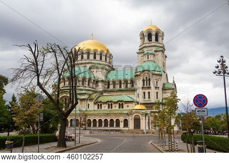 Temple Monument Of St. Alexander Nevsky Is The Cathedral Patriarchal Cathedral Of The Bulgarian Orth
