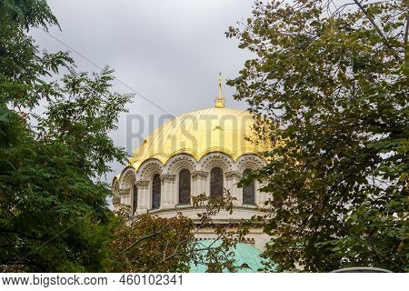 Temple Monument Of St. Alexander Nevsky Is The Cathedral Patriarchal Cathedral Of The Bulgarian Orth
