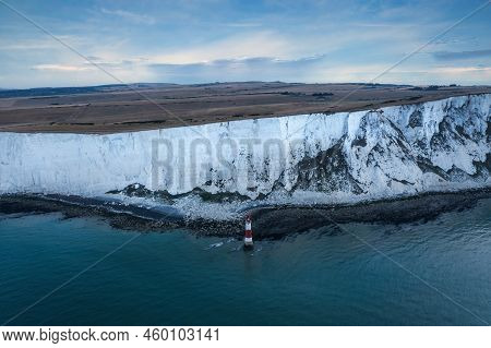Beautiful Summer Sunrise Landscape Image Of Beachy Head Lighthouse In South Downs National Park In E