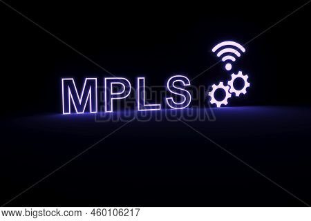 Mpls Neon Concept Self Illumination Background 3d Illustration