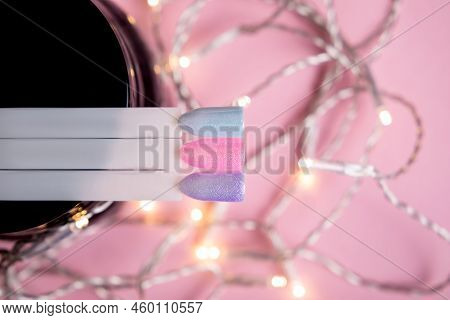 Festive Color Palettes Of Nail Gel Polish For Manicure And Pedicure Nails