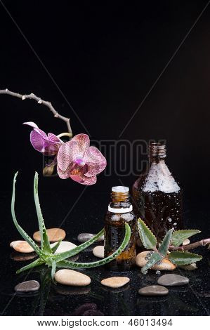 Ot yaprağı ve orkide bir aromaterapi Uçucu yağ ile