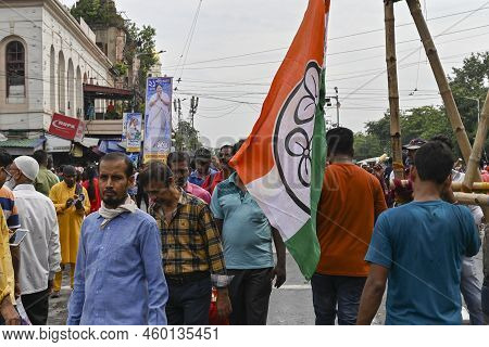Kolkata, West Bengal, India - 21st July 2022 : All India Trinamool Congress Party, Aitc Or Tmc, At E