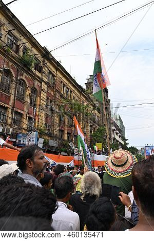 Kolkata, West Bengal, India - 21st July 2022 : All India Trinamool Congress Party, Aitc Or Tmc, At E