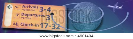 Banner mondo ampio traffico