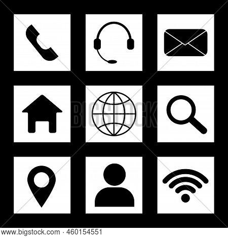 Set Of Marketing Icons, Seo, Analytics, Ads, Business Communication Icons Set.