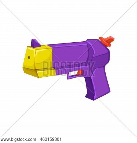 Fight Water Gun Toy Cartoon. Fight Water Gun Toy Sign. Isolated Symbol Vector Illustration