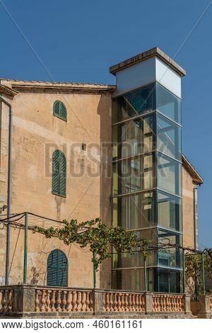 Arta, Spain; August 13 2022: Municipal Public Library Of The Majorcan Town Of Arta. Island Of Mallor
