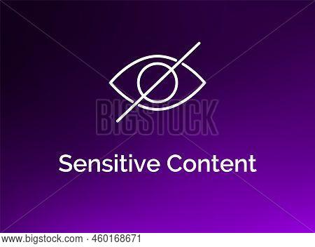 Sensitive Content Vector & Photo (Free Trial) | Bigstock