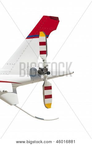Rotor de la cola del helicóptero