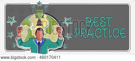 Text Showing Inspiration Best Practice. Word For Method Systematic Touchstone Guidelines Framework E