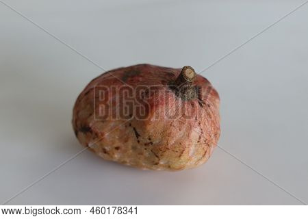 Ripe Red Custard Apple Fruit Or Annona Reticulata Bullocks Heart. A Fruit Which Is Vary In Shape