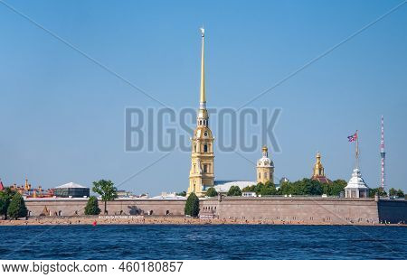St. Petersburg, Russia - August 15 , 2022: Peter And Paul Fortress On Zayachy Island. . High Quality