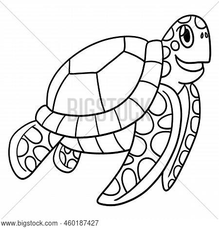 A Cute And Funny Coloring Page Of A Turtle. Provides Hours Of Coloring Fun For Children. To Color, T