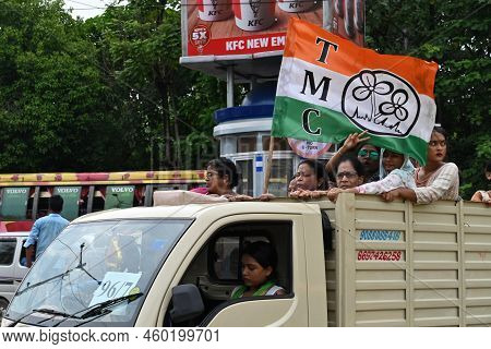 Kolkata, West Bengal, India - 21st July 2022 : All India Trinamool Congress Party, Aitc Or Tmc, At E