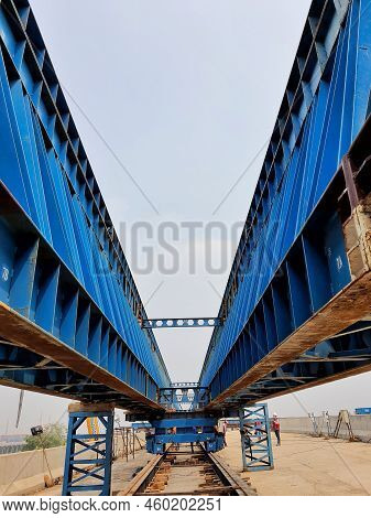 This Is The Steel Structure Of A Launcher Gantry That Will Be Used For Erection Precast Concrete I G
