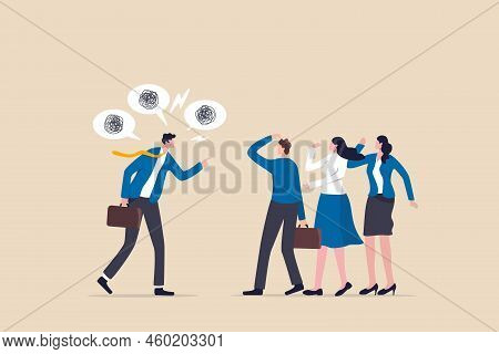 Deal With Difficult People, Bossy Manager Or Trouble Employee, Tough Or Complicated Colleague, Confu