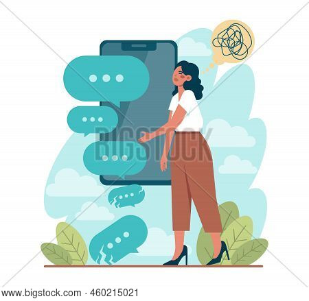 Advice Concept. Character Or Employee Giving Or Taking A Piece Of Advice
