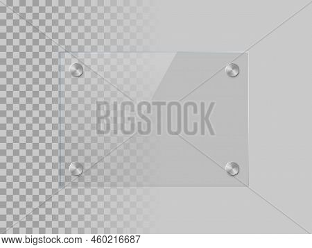 Glass Rectangle Plate Vector & Photo (Free Trial) | Bigstock