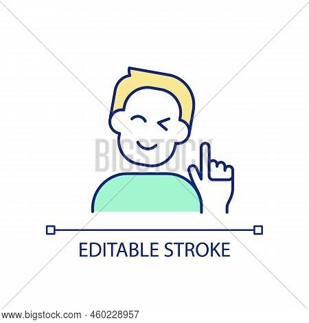 Give Compliment Rgb Color Icon. Manipulation Technique. Praising Sincerely. Improving Mood Of Custom