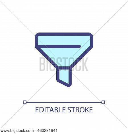 Funnel Pixel Perfect Rgb Color Ui Icon. Customer Journey. Making Purchase. Simple Filled Line Elemen