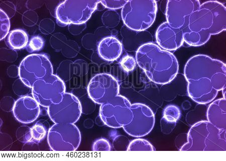Design Modern A Lot Of Bio Primitive Organisms Computer Graphic Texture Background Illustration