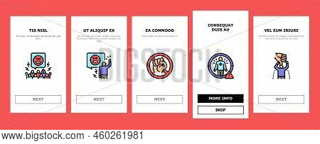 Violence First Aggressive Hand Onboarding Mobile Vector. Anger Conflict, Aggression Human Fight, Man
