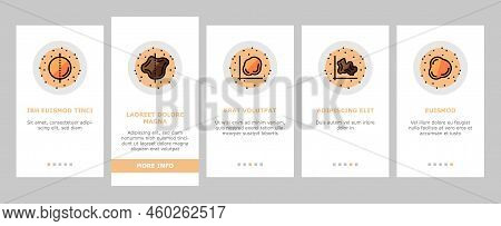 Mole Skin Problem And Disease Onboarding Mobile Vector. Asymmetrical And Uneven Borders Melanoma, La