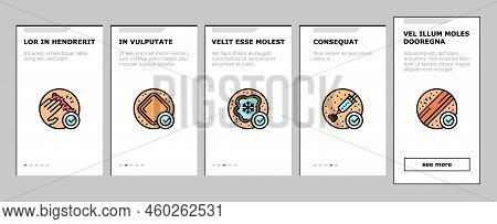 Mole Skin Problem And Disease Onboarding Mobile Vector. Asymmetrical And Uneven Borders Melanoma, La
