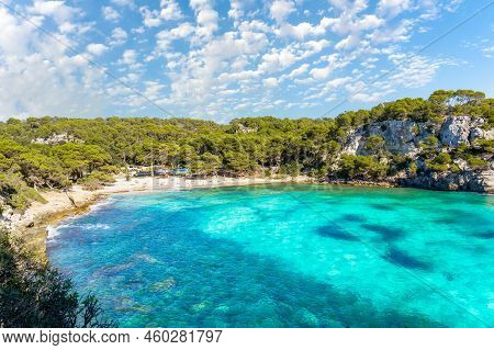 Landscape With Cala Macarella Beach, Menorca Island, Spain