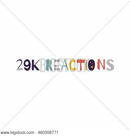 29K Reactions Vector Art Illustration Celebration Sign Label With Fantastic Font. Vector Illustratio