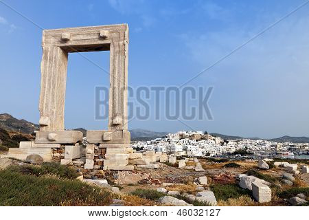 Tor der Insel Naxos in Griechenland