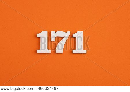 Number 171 - On Orange Foam Rubber Background