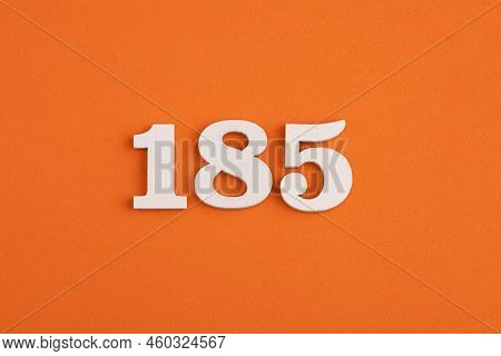 Number 185 - On Orange Foam Rubber Background