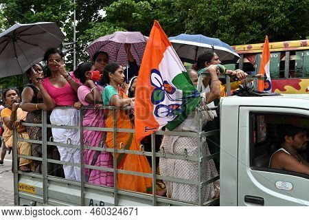 Kolkata, West Bengal, India - 21st July 2022 : All India Trinamool Congress Party, Aitc Or Tmc, At E