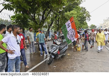 Kolkata, West Bengal, India - 21st July 2022 : All India Trinamool Congress Party, Aitc Or Tmc, At E