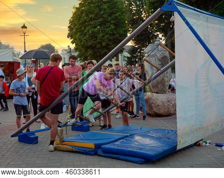 Mogilev, Belarus - August 6, 2022: Knight's Fest In Mstislavl
