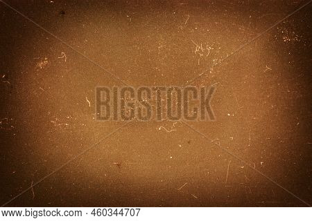 Blank Grained Toned Film Strip Texture Background With Heavy Grain, Dust