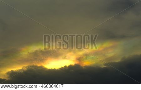 Rainbow Colorful Iridescence Color Cloud Iridescence Sky