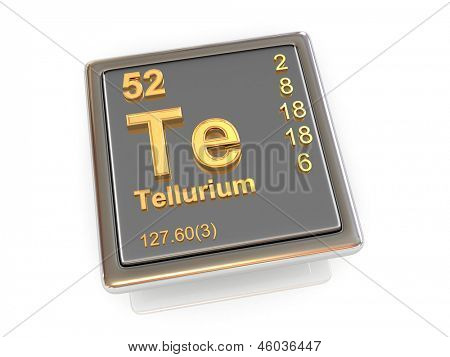 Tellurium. Chemical element. 3d