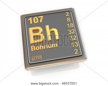 Bohr. Pierwiastek chemiczny. 3D
