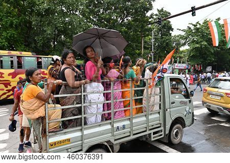 Kolkata, West Bengal, India - 21st July 2022 : All India Trinamool Congress Party, Aitc Or Tmc, At E