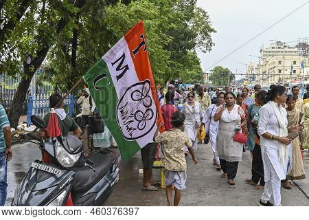 Kolkata, West Bengal, India - 21st July 2022 : All India Trinamool Congress Party, Aitc Or Tmc, At E